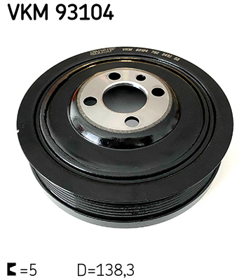skriemulys, alkūninis velenas - VKM 93104 SKF